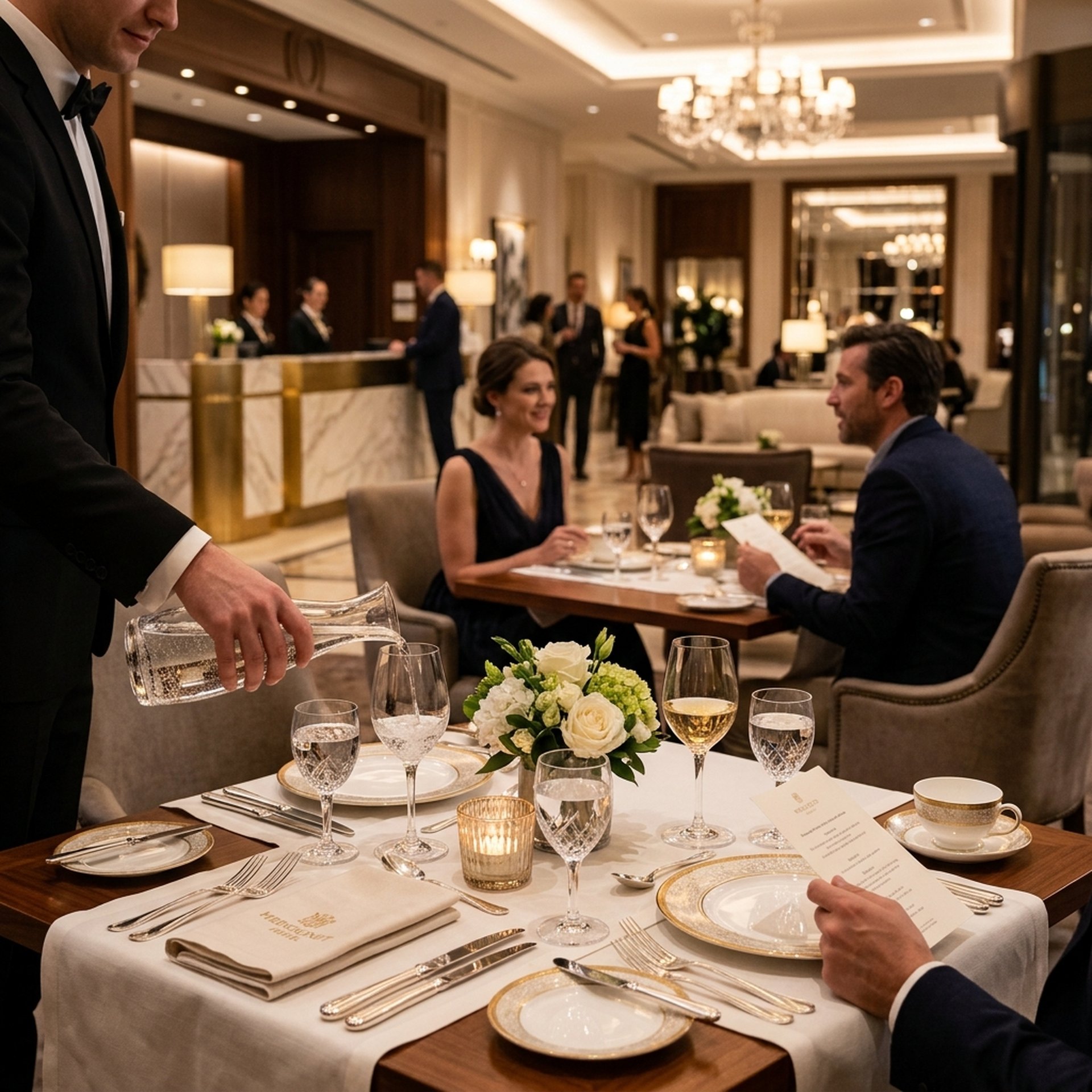 Luxury Hotel Fine Dining Table Service